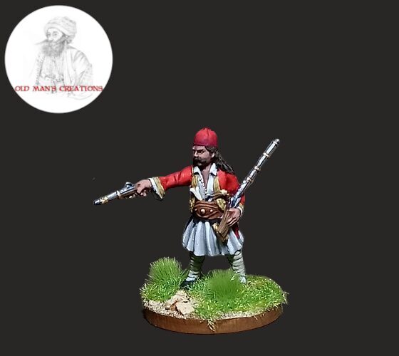 GWI014 Odysseas Androutsos Commander in Chief Continental Greece 28mm Resin miniature