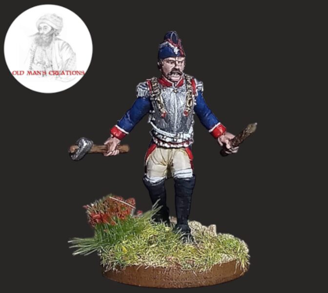GHO009 French Cuirassier 28mm resin miniature