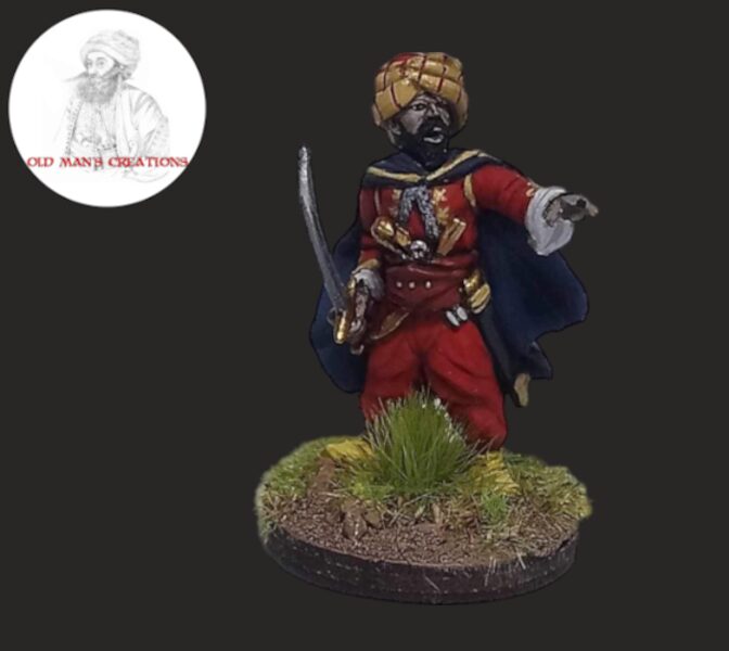 OTT006 Ibrahim Pasha Commander in Chief of Egyptian Army 28mm Resin miniature